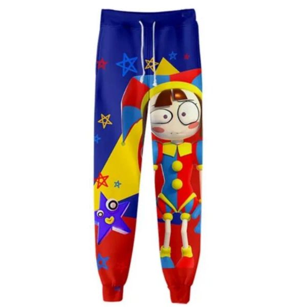 Anime o incrível circo digital 3d joggers calças casuais masculino/feminino hip hop sweatpants pantalon homme streetwear cosplay