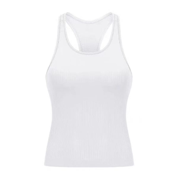 Lululemmon Top Sports BH für Frauen Langlange Yoga Running Workout Athletic Camisole Fitnessstudio Ärmellose T-Shirts 406