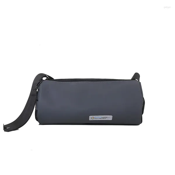 Sacos de noite Soft Handle Cilindro Bolsa Moda Feminina Luz Esportes Lazer Mensageiro Ins Estudante Grande Capacidade Ombro