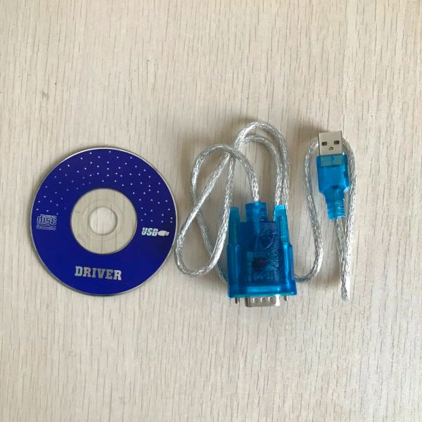 Адаптер USB A Male to RS232, последовательный кабель DB9, 9-контактный кабель для передачи данных COM-порта для ПК, КПК, GPS, DIY