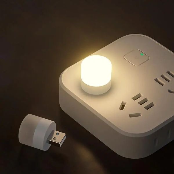 1pc mini usb fiş lambası 5V 1W, LED USB Gece Işığı, Göz Koruyucu Enerji Tasarlayan Mini Gece Işığı Dizüstü Bilgisayar Masaüstü Defteri Power Bank için Uyumlu