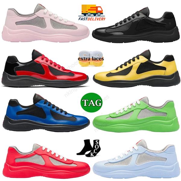 Scarpe casual Uomo Donna Coppa americana Bassa Pelle Nylon PVC Mesh Stringate Designer Campus Triple Nero Bianco Suola in gomma Tessuto Scarpe da ginnastica Sneakers Outdoor 36-46