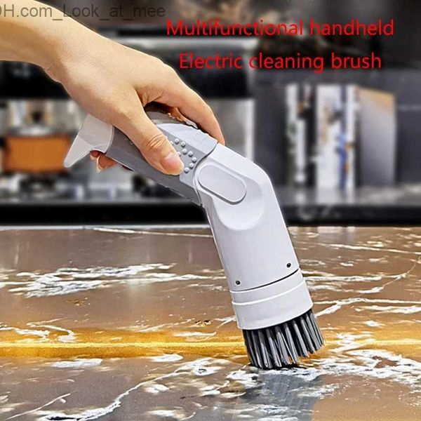 Escovas de limpeza Elétrica Spin Scrubber Cordless Power Scrubber Shower Cleaning Brush Cleaner para banheiro Cozinha Tile Cleaning Tool Q231220