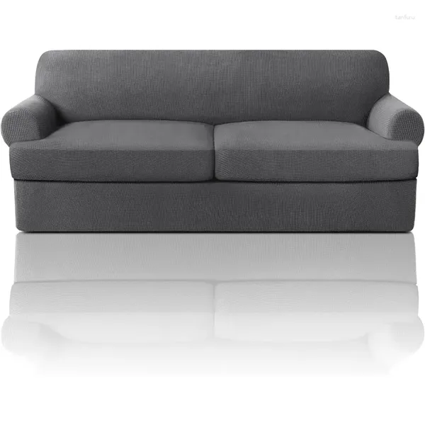 Pillow T Sofa-Schonbezug, 3-teilig, Bezüge für weiche Couch-Bezüge, Slip-Möbel