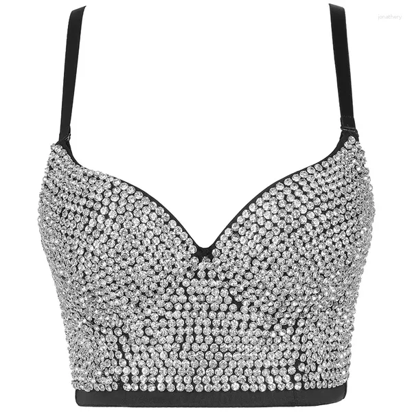 Canotte da donna Donne che bordano Bustier Corsetti Crop Top da indossare Moda coreana Camisole Costumi di scena Club Party Camis Tops High Street