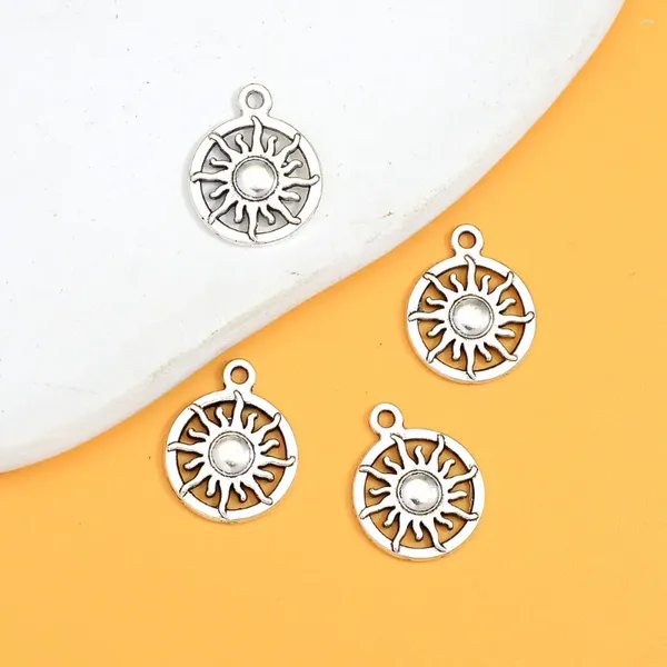 Charms 20 teile/los 16x20mm Antike Sonne Anhänger Für DIY Schlüsselbund Halskette Ohrring Schmuck Machen Zubehör Großhandel Bulk