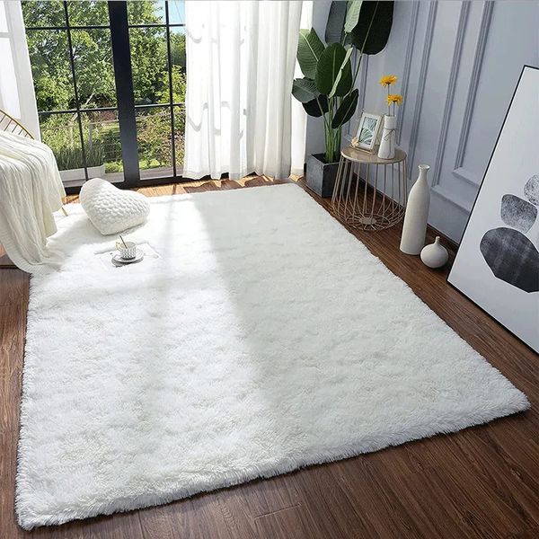 Morbido grande tappeto per soggiorno Fluffy Hall Divano Area Tappeto Tappeti Decor Peluche Tappeti Camera da letto per bambini Tappetini da gioco 231220