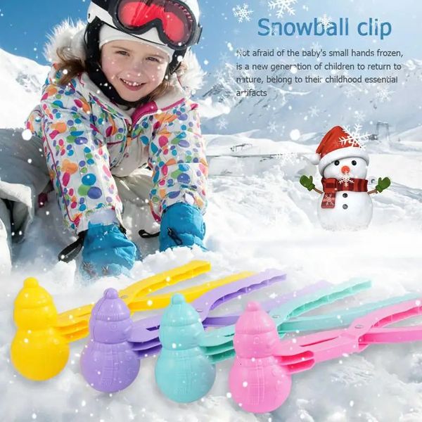 Sports Toys Snowballlmaker Snowman Formen Snowballlip Kampfwerkzeuge für Winter im Freien Spielen Schnekinder Erwachsene 231219