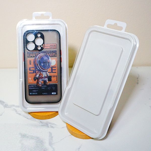 Scatola di imballaggio in PVC da 50 pezzi scatola di imballaggio universale per iPhone cellulare scatola di plastica universale display trasparente