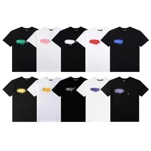 Anjos mens camiseta designer camisa homem preto tee mulheres roupas moda carta roupas spray manga curta primavera verão maré homens e mulheres tee