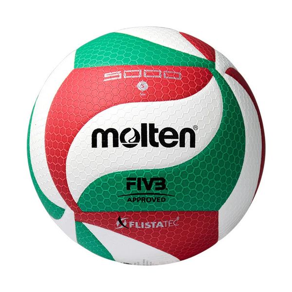 Originele Molten V5M5000 Volleybal standaard maat 5 PU bal voor studenten volwassenen en tieners competitietraining buiten binnen 231220