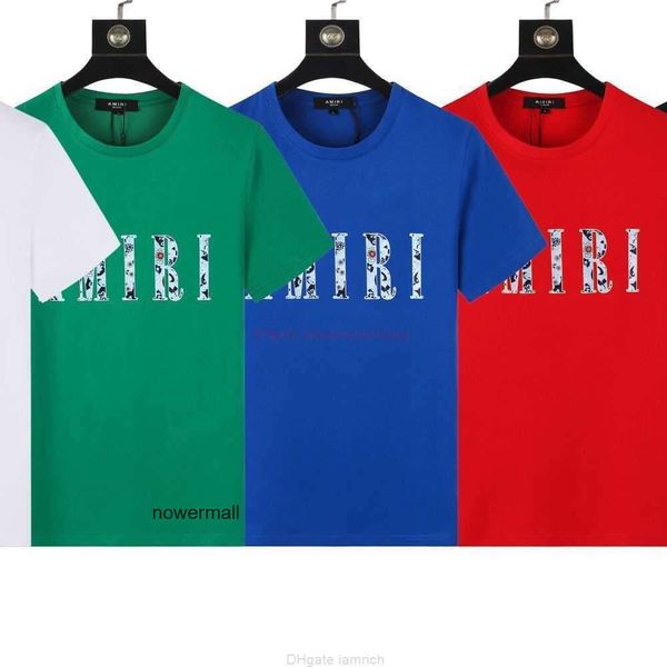 Modefrauen Kleidung Amari gedruckt Amiiri Männer Amirl Luxusdesigner Mode Amiries Tees Am tshirt Am Mark Minimalist Brief Amis rund Imiri Hals T -Shirt S og6e