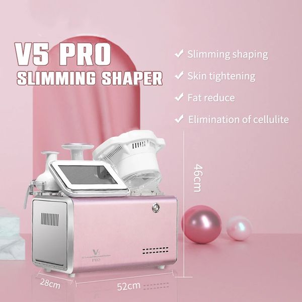 CE certificado V5Pro 40K Cavitação Bio Microcorrente RF A quente massagem térmica elevador térmico Vacuum RF Skin Beauty Lipolytic 3 Dispositivo