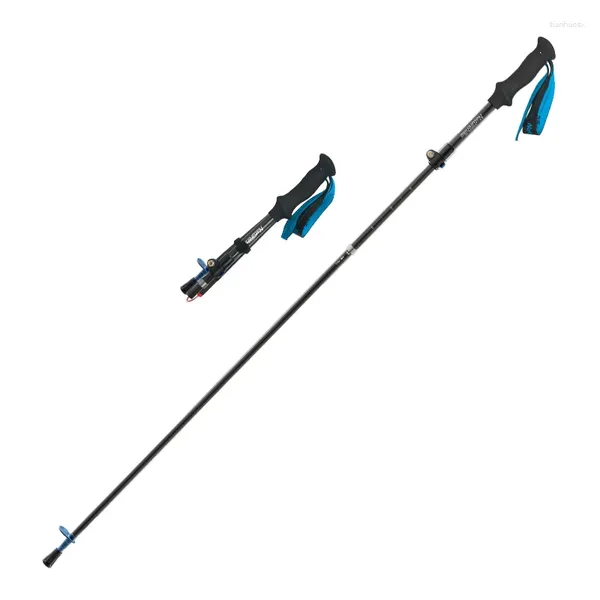 Pólos de trekking Naturehike Carbon Esker Ultraleve Pólo Caminhadas Escalada Viagem Alpenstocks Alta Intensidade Estilo Nórdico Bengalas