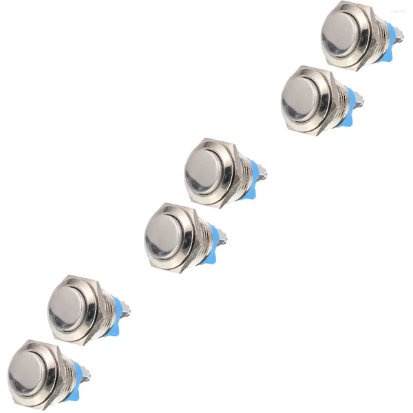Campanelli da 6 pezzi Pulsanti Accessorio per campanello Metal Sostituisci solo Ringer per la luce auto-resettatura di piccoli camini