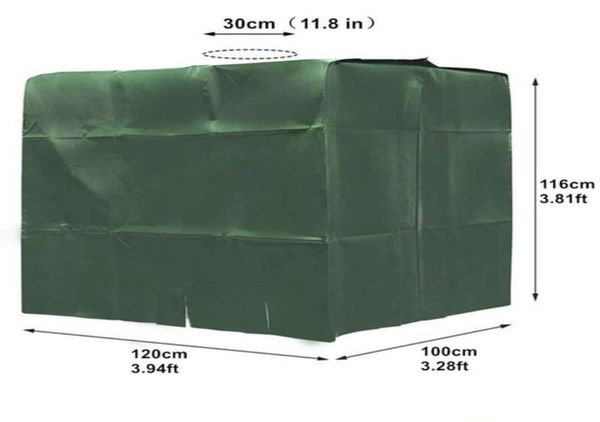 Attrezzatura di irrigazione Copri di copertura Protezione per l'acqua del serbatoio IBC 1000L Contenitore Isolante FOIL SOLE COPERTIVI DI protezione UV7918647