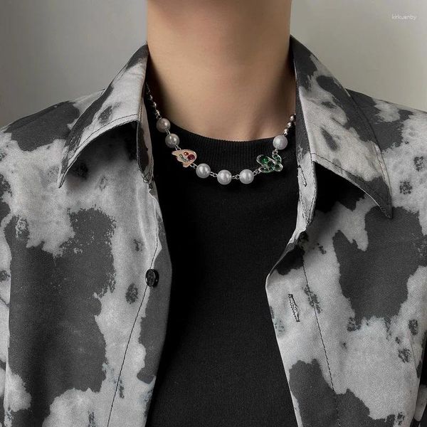 Colares pendentes VSnow Declaração Ghost Cactus Metal Chokers Colar para mulheres IMITAÇÃO DE IMITAÇÃO COMO DE IMITAÇÃO RODA DE PARA RODA