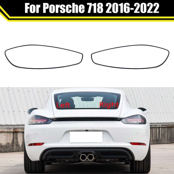 Para Porsche 718 2016-2022 Luzes de freio da luz traseira de carro Substitua a máscara de tampa da casca traseira automática