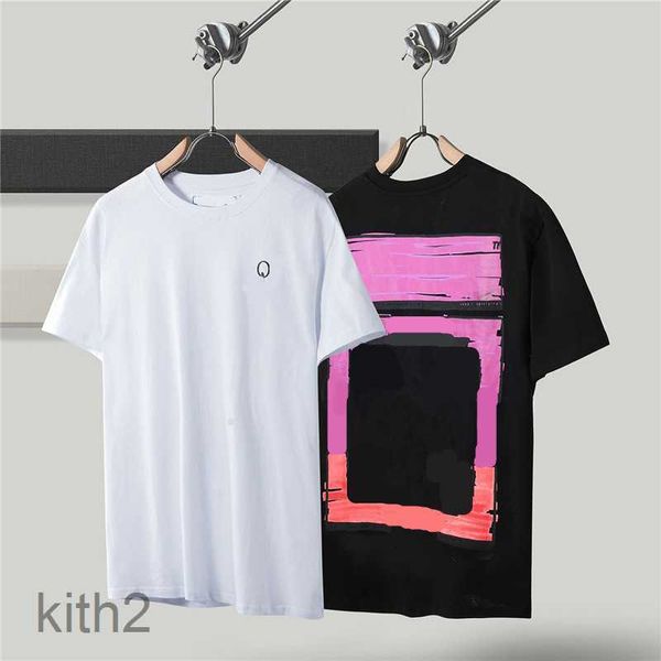 Herren-T-Shirts W Summer Damen Kurzarmdesigner Mode-Herren Designer T-Shirt Tops T-Shirt Kleidung weiße schwarze Crew Hals Baumwolls SX-L 6HFU 9H3F