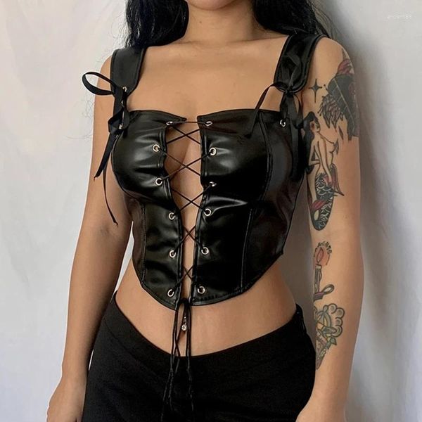 Cinture da donna in tinta unita con corsetto sopra il busto disossato con cintura regolabile