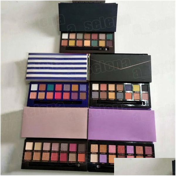 Palette per trucco per ombretti 14 colori Shimmer Shimmer Shimmer Pressato ombretti con palette rosa moderne Delivery Delivery Delivery Health Beauty Eyes Dhobs
