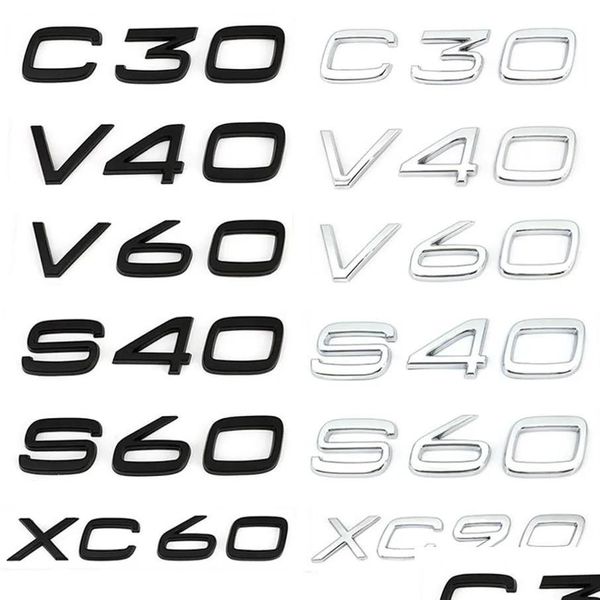 Adesivos de carro 3d awd t3 t5 t6 t8 logotipo emblema adesivo de decalque para voo c30 v40 v60 s40 s60 xc60 xc90 xc40 s80 s90 s80l s60l gota deli dh39g