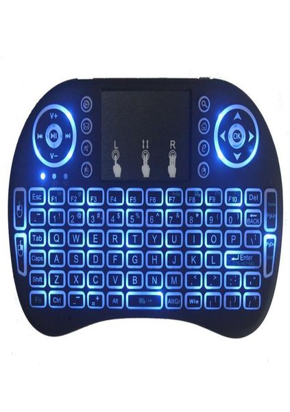 Rápido Mini I8 Teclado Sem Fio 24G Inglês Air Mouse Teclado Controle Remoto Touchpad para Smart Android TV Box Notebook Tablet Pc9012108