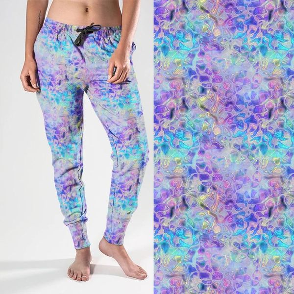 Capris LETSFIND 2022 Spektrum Meerjungfrau Fantastische Muster Frauen Jogger Haben Tasche Harem Hosen Hohe Quaility Weiche Streetwear