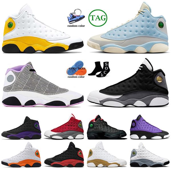 2024 Designer maschile OG Basketball Scarpe 13S Allenatori classici Black Flint Solefly University Blue Bred Obsidian Hyper Royal Playoff Retor Men Donne Sneakes 36-47