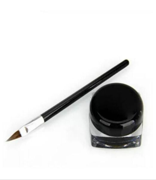 Nouveau crayon de maquillage imperméable pour les yeux maquillage noir liquide Eyeliner ombre Gel pinceau de maquillage noir maquiagem3856748