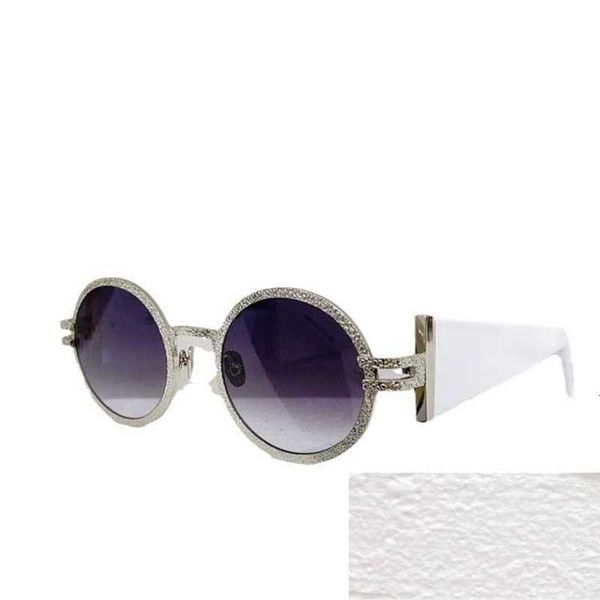 Sonnenbrillen SLPs runde Rahmen Metall -Sonnenbrillen sind im Internet -Ins -Stars und derselben modischen personalisierten SLM311 7PN8