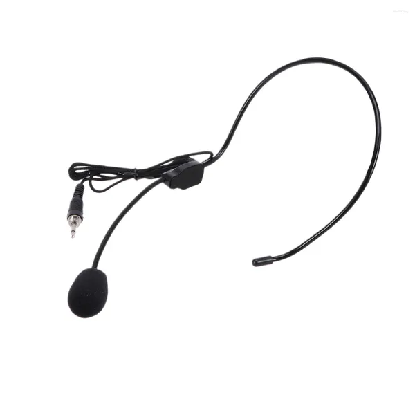 Mikrofone Lautsprecher Mikrofon Stimme Headset Kopfhörer Noire Lautsprecher verkabelt Blaclight