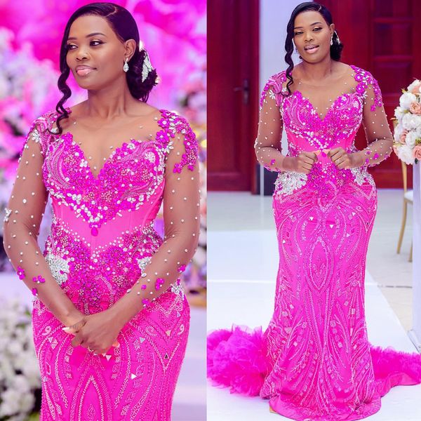 2024 ASSO ASO EBI FUCHSIA MERMAID ABDIO PROMPETTO CRIDILI LIMIUTIVI LIMIUSI FORMALE FORMALE SECONDO ACCESSO COMPLEANNO CUSTICHI COMPLEANNO COMPLEANTE