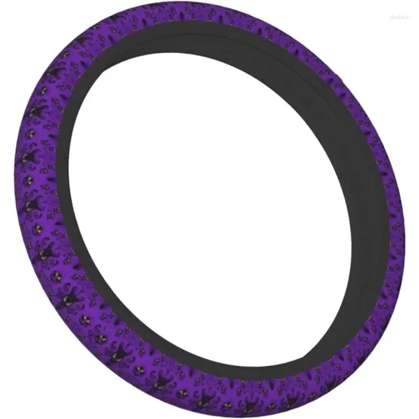 Coperchio del volante dello sterzo Copertura per auto viola per uomini uomini neoprene automobilistica da 15 pollici anti -slip