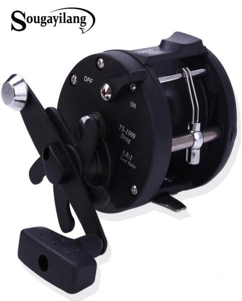 Mulinelli da pesca in acqua salata Sougayilang TSSD 3000L4000L Mulinello da pesca con tamburo per traina Mulinello da pesca con acqua salata mano destra Mulinello da pesce del Mar Nero T1910152587169