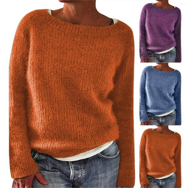 Maglione femminile maglione a colori solidi edizione tranquilla edizione di base a camistole tunica in pizzo a manicotto lungo