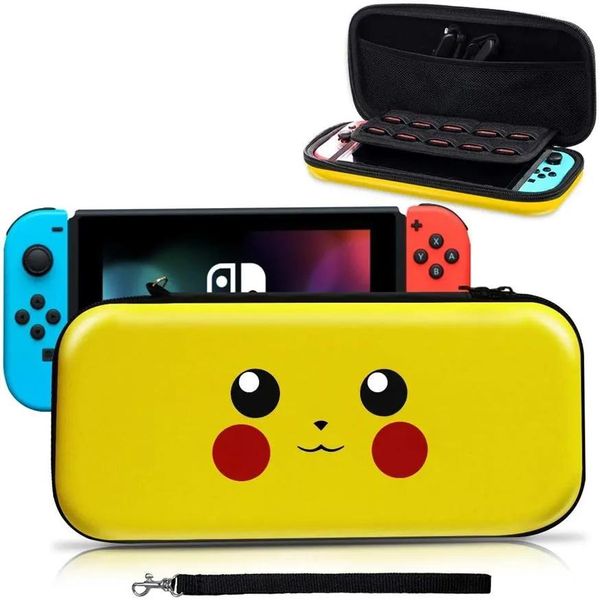 Bolsas para Nintendo Switch Lite Console Case de Caso Durável Bolsa de Armazenamento de Cartas de Game Cobertão EVA EVA portátil Proteção Shell281Q