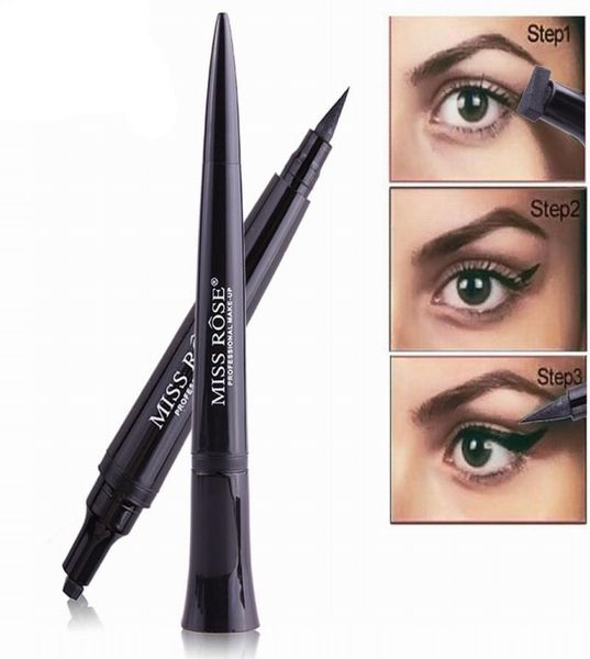 MISS ROSE Delineador Líquido de Maquiagem À Prova D 'Água de Secagem Rápida Natural Eye Liner Pencil Maquiagem Wing Eye Liner com Selo Pencil6344017