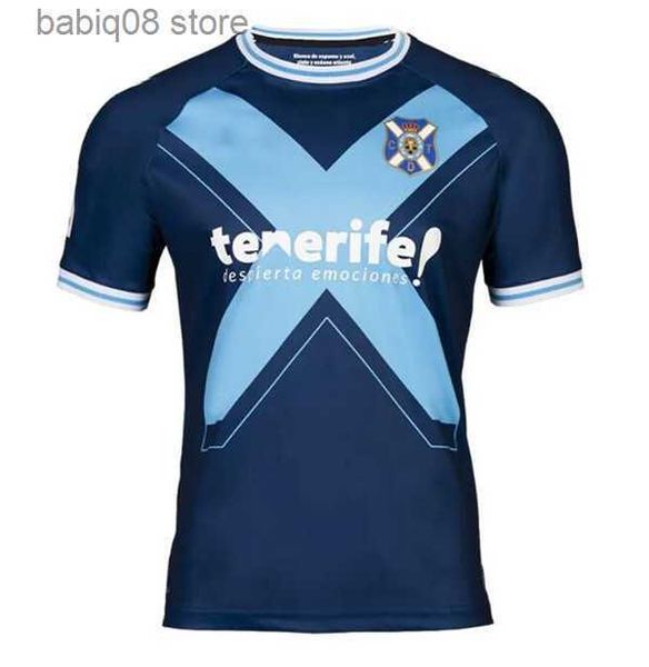 Fãs Tops Tees 2023 2024 CD Tenerife mens Jerseys 2324 Ruben Borja Garces Mo dauda Michel Shashoua Elady Mellot Enric Gallego Centennial Home Away Away Futebol