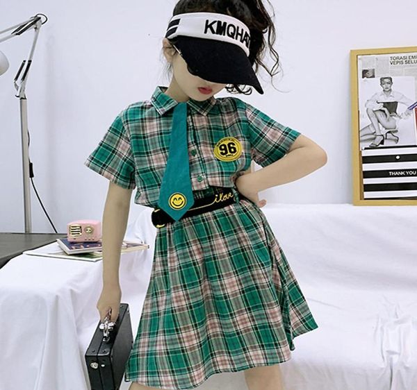 Plaid Jazz Dance Clothes Girls Girl Hip Hop Dance Outfits Kids Street Wear Designer Custome