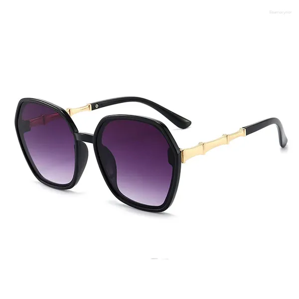 Óculos de sol para mulheres vintage designer de grandes dimensões óculos de sol uv 400 moda mulher tons 4l2a56