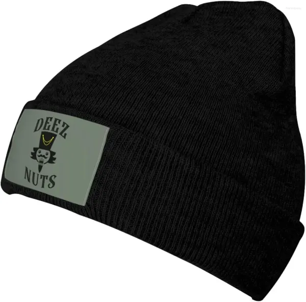 Berretti Deez Nuts Cappello Beanie per uomini Donne morbide Accoglienti Cappelli da cranio inverno Cappelli a maglia caldi