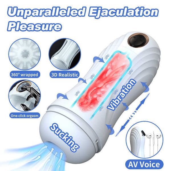 Masturbatori automatici Airplane di aspirazione multi -frequenza Coppa per uomini Prodotti Elettrico Masturbatore del sesso orale Electric Throat Oral True Yin Clip per adulti Fun 231221