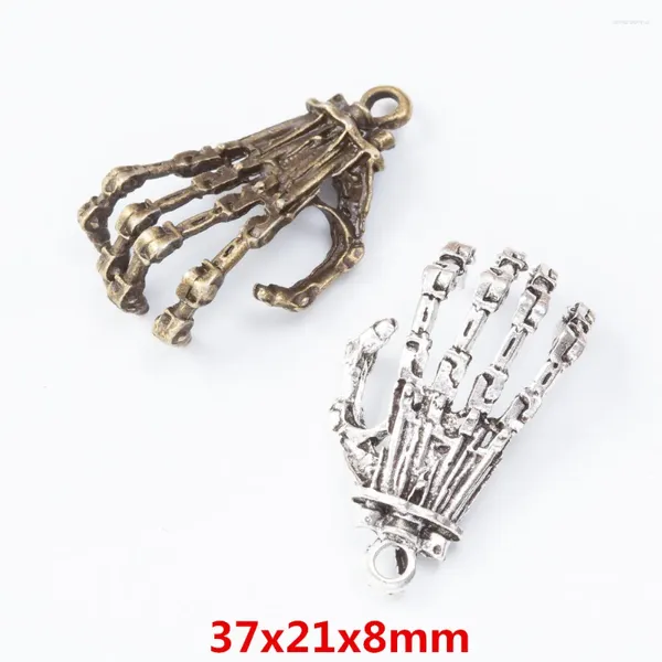 Charms 15 Stück Retro Metall Zinklegierung Hand Anhänger für DIY handgemachte Schmuck Halskette Herstellung 7557