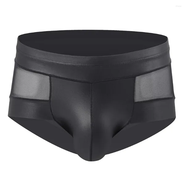 Unterhosen Herren Sexy Unterwäsche Erotische Dessous Durchsichtige Mesh-Boxershorts U Convex Pouch Trunks Briefs Nahtlos Ultradünn