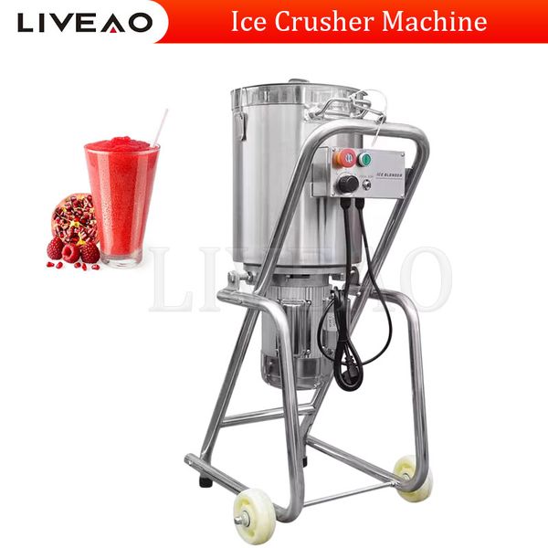 Triturador de gelo comercial 30l Multifunction Blend Machine Liquidificador de alimentos Antecedentes de aço inoxidável