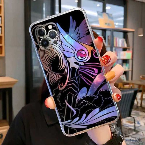 Корпуса с мобильными телефонами CardCaptor Sakura Anime Phone Case для iPhone 14 11 12 13 Mini Pro XS Max Cover 6 7 8 Plus X XR SE 2020 Funda Shell