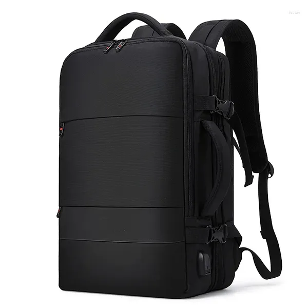 Mochila anti-roubo expansível 15,6 polegadas laptop homens à prova d'água multifuncional mochila de negócios bolsa escolar de carregamento USB