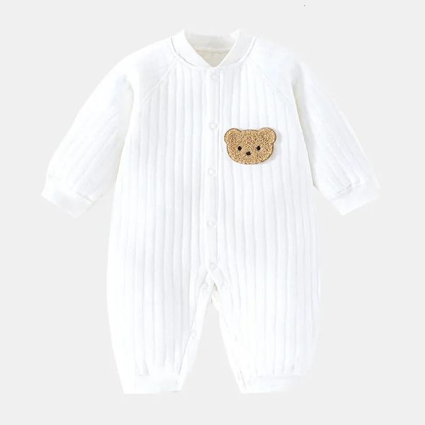 Panda Elch Baby Girl Boy Pijamas Wärme Verdickung für geborene Mädchen Kleidung Overall