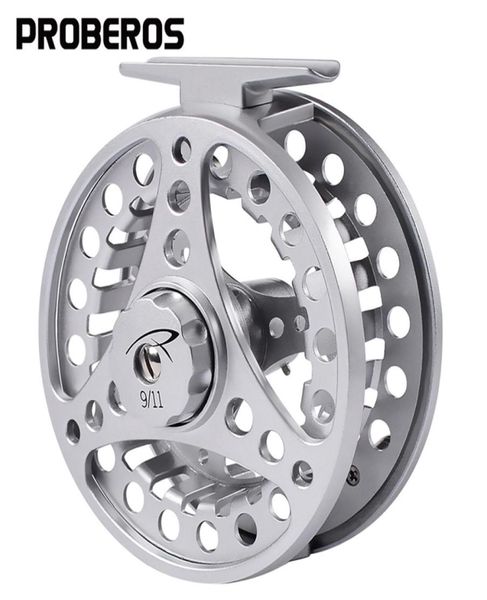 Roda de pesca com mosca proberos 345678 WT Reel Aluminium CNC Machine Cut Large Arbor Die Casting 2203084386480